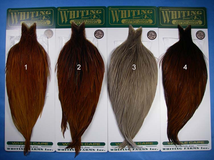 Whiting Hebert Miner Dry Fly - Capes - Click Image to Close